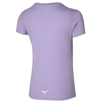 Camisa Mizuno Athletics Tee Mujer - Morados - Chile M614WOXGFQ